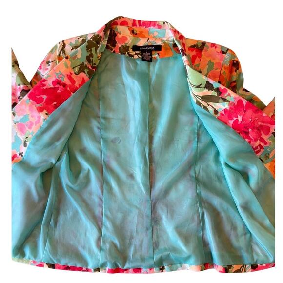 89th & Madison Floral Spring Blazer Size Small 0616J - Picture 7 of 7